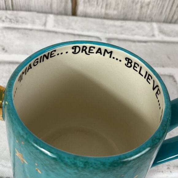 Enesco Our Name is Mud Gold Stars Unicorn Dream Sculpted Coffee Mug NWT - Picture 3 of 7
